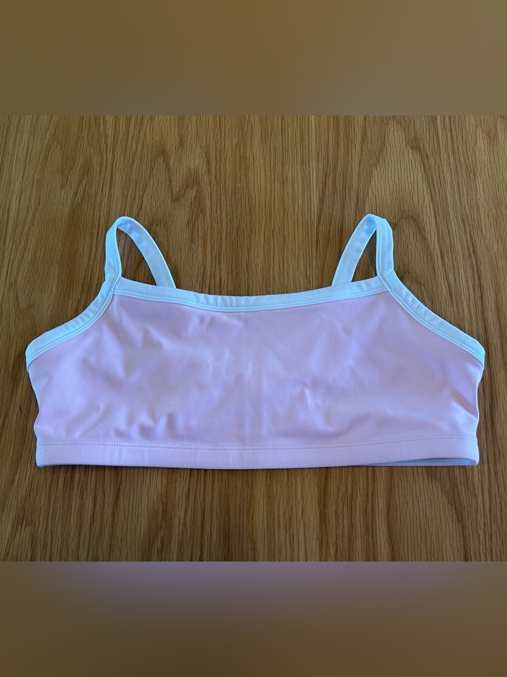 Liaison The Label Basic Contrast Bra - Soft Pink & White Size XL NWOT